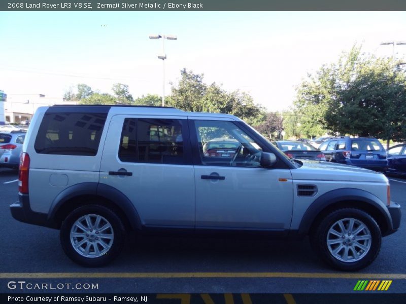 Zermatt Silver Metallic / Ebony Black 2008 Land Rover LR3 V8 SE