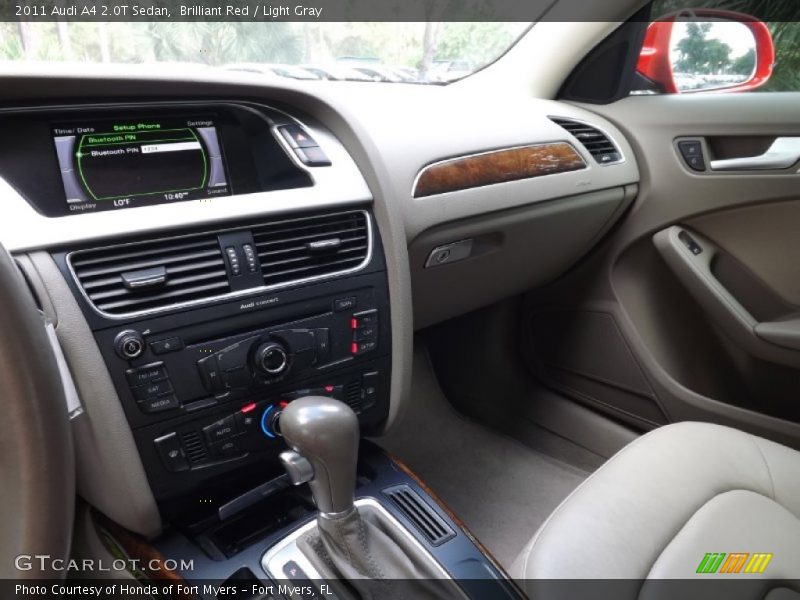Brilliant Red / Light Gray 2011 Audi A4 2.0T Sedan