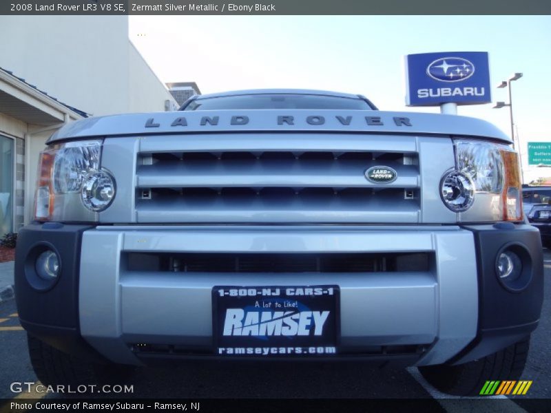 Zermatt Silver Metallic / Ebony Black 2008 Land Rover LR3 V8 SE