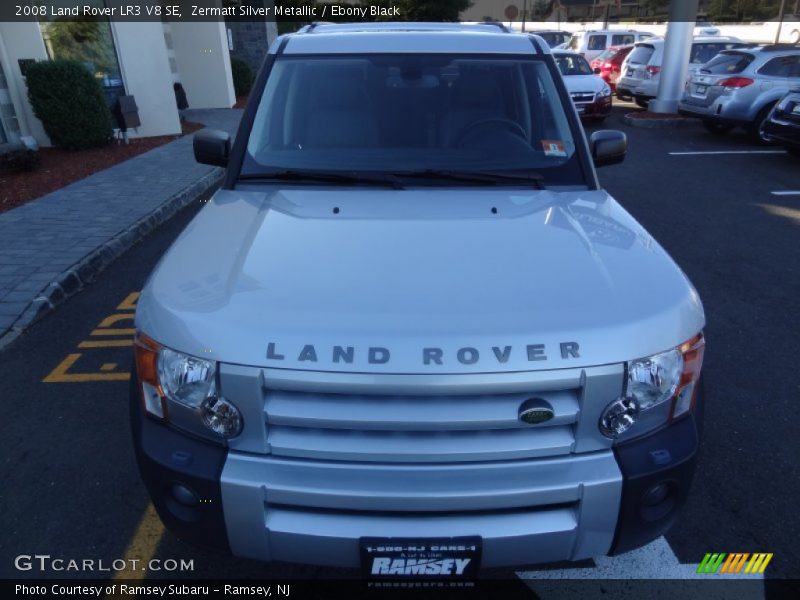 Zermatt Silver Metallic / Ebony Black 2008 Land Rover LR3 V8 SE