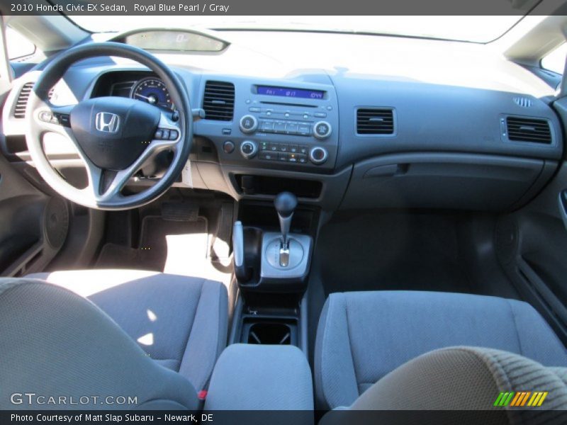 Royal Blue Pearl / Gray 2010 Honda Civic EX Sedan