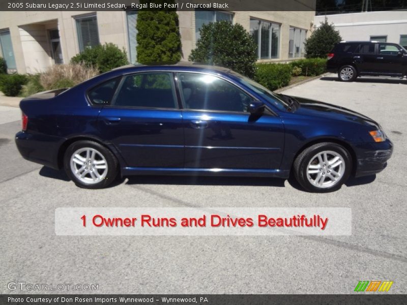 Regal Blue Pearl / Charcoal Black 2005 Subaru Legacy 2.5i Limited Sedan