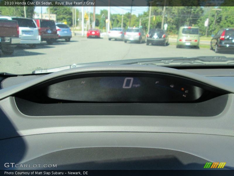Royal Blue Pearl / Gray 2010 Honda Civic EX Sedan