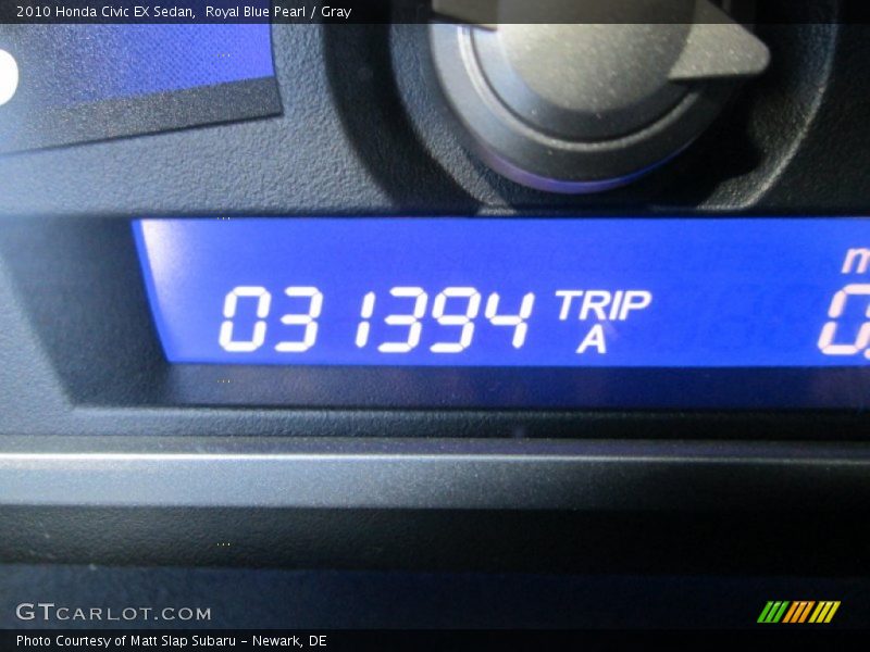 Royal Blue Pearl / Gray 2010 Honda Civic EX Sedan