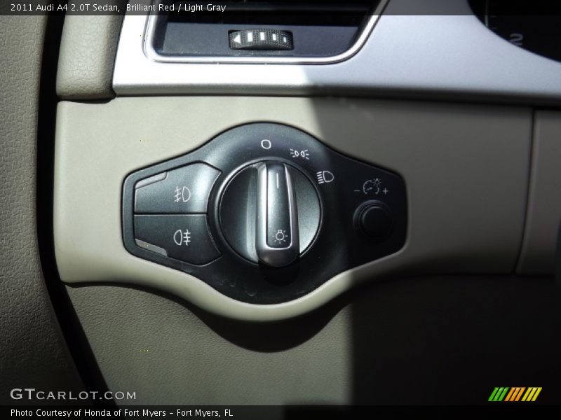 Brilliant Red / Light Gray 2011 Audi A4 2.0T Sedan