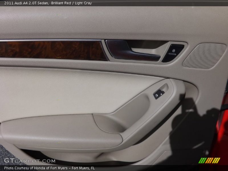 Brilliant Red / Light Gray 2011 Audi A4 2.0T Sedan