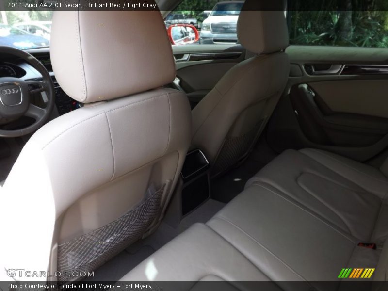 Brilliant Red / Light Gray 2011 Audi A4 2.0T Sedan