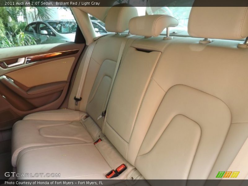 Brilliant Red / Light Gray 2011 Audi A4 2.0T Sedan