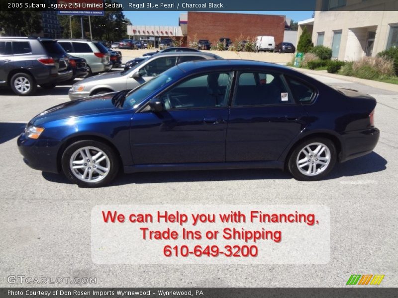 Regal Blue Pearl / Charcoal Black 2005 Subaru Legacy 2.5i Limited Sedan
