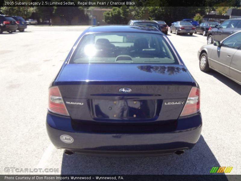 Regal Blue Pearl / Charcoal Black 2005 Subaru Legacy 2.5i Limited Sedan