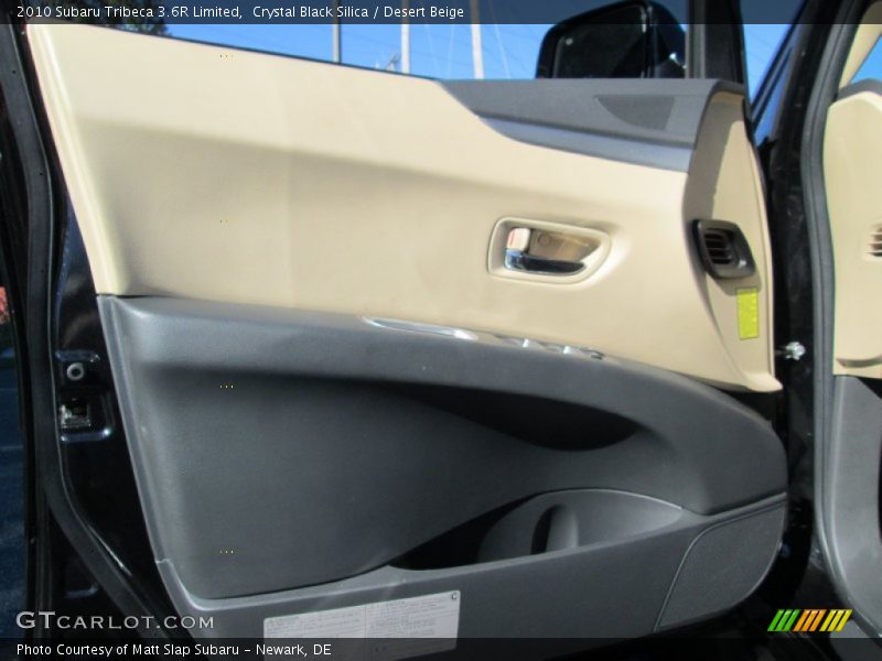 Crystal Black Silica / Desert Beige 2010 Subaru Tribeca 3.6R Limited