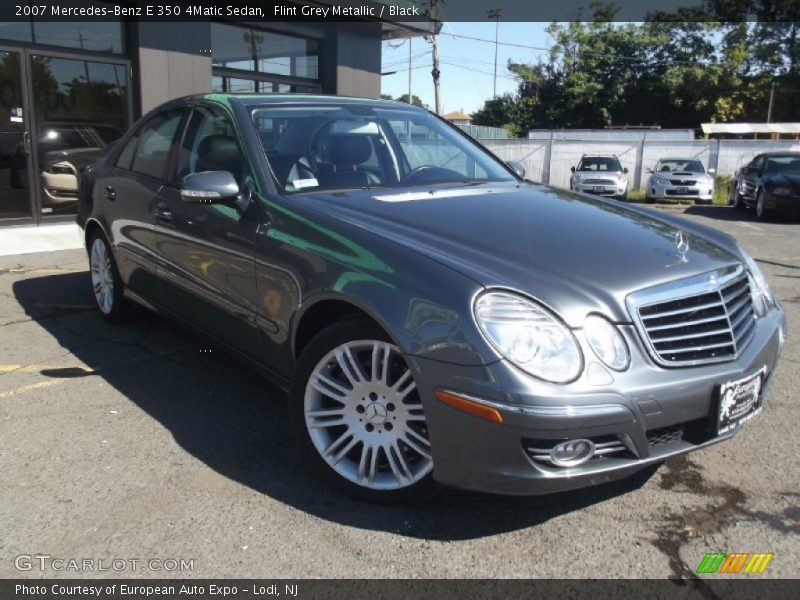 Flint Grey Metallic / Black 2007 Mercedes-Benz E 350 4Matic Sedan
