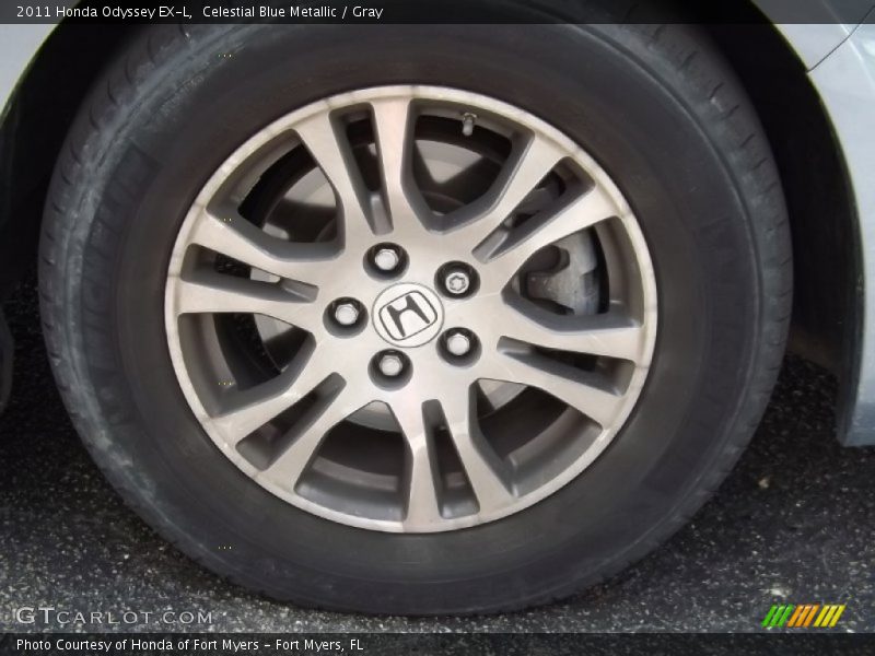 Celestial Blue Metallic / Gray 2011 Honda Odyssey EX-L