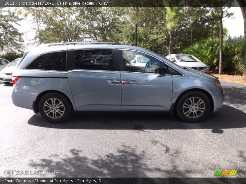 Celestial Blue Metallic / Gray 2011 Honda Odyssey EX-L