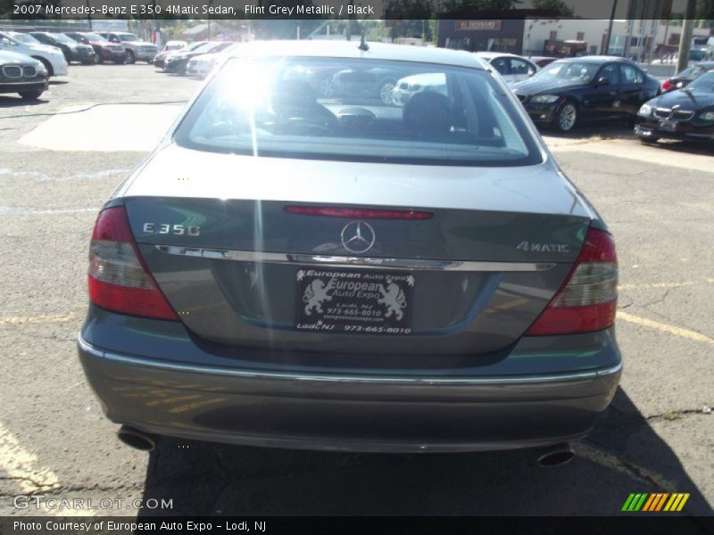 Flint Grey Metallic / Black 2007 Mercedes-Benz E 350 4Matic Sedan
