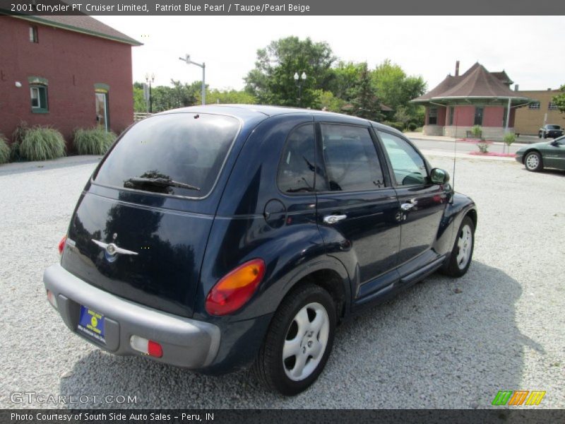 Patriot Blue Pearl / Taupe/Pearl Beige 2001 Chrysler PT Cruiser Limited