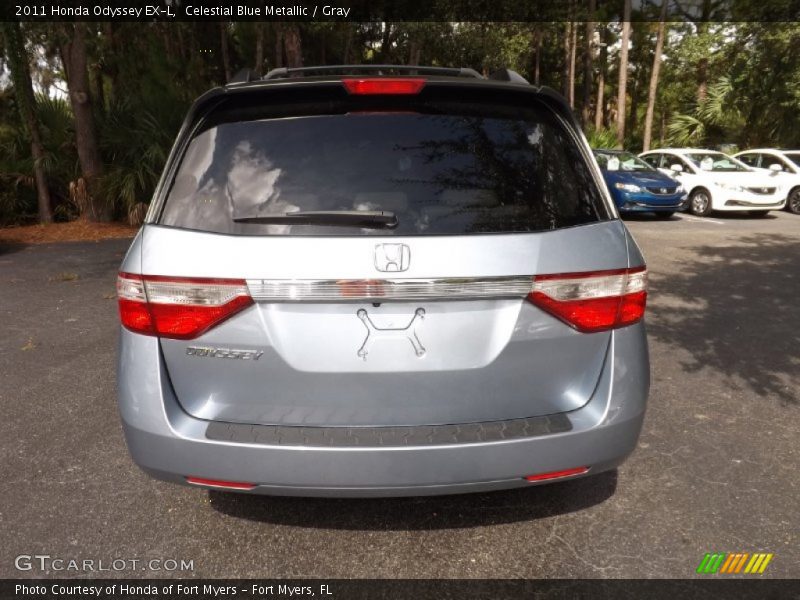 Celestial Blue Metallic / Gray 2011 Honda Odyssey EX-L