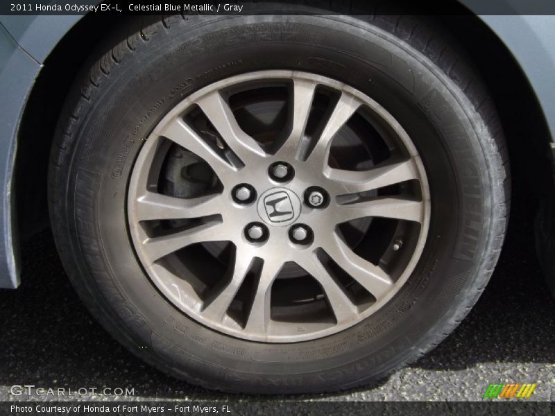 Celestial Blue Metallic / Gray 2011 Honda Odyssey EX-L