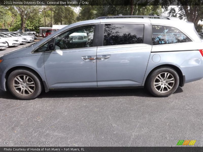 Celestial Blue Metallic / Gray 2011 Honda Odyssey EX-L