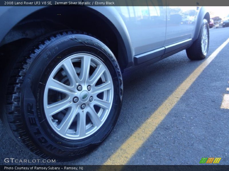Zermatt Silver Metallic / Ebony Black 2008 Land Rover LR3 V8 SE