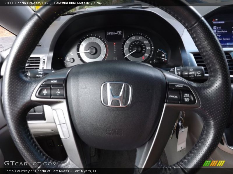 Celestial Blue Metallic / Gray 2011 Honda Odyssey EX-L