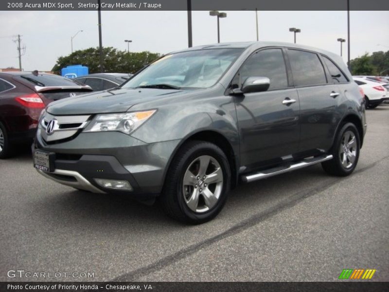 Sterling Gray Metallic / Taupe 2008 Acura MDX Sport