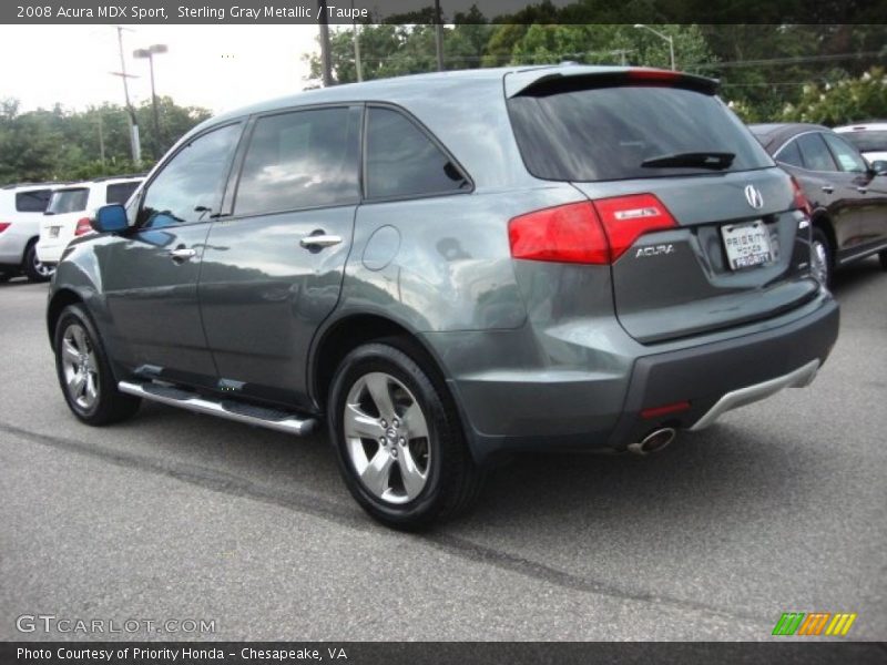 Sterling Gray Metallic / Taupe 2008 Acura MDX Sport