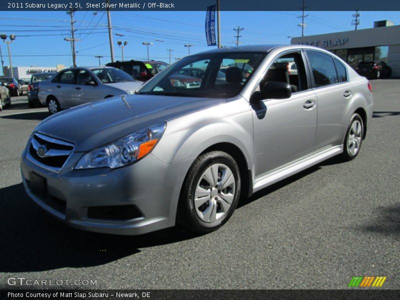 Steel Silver Metallic / Off-Black 2011 Subaru Legacy 2.5i