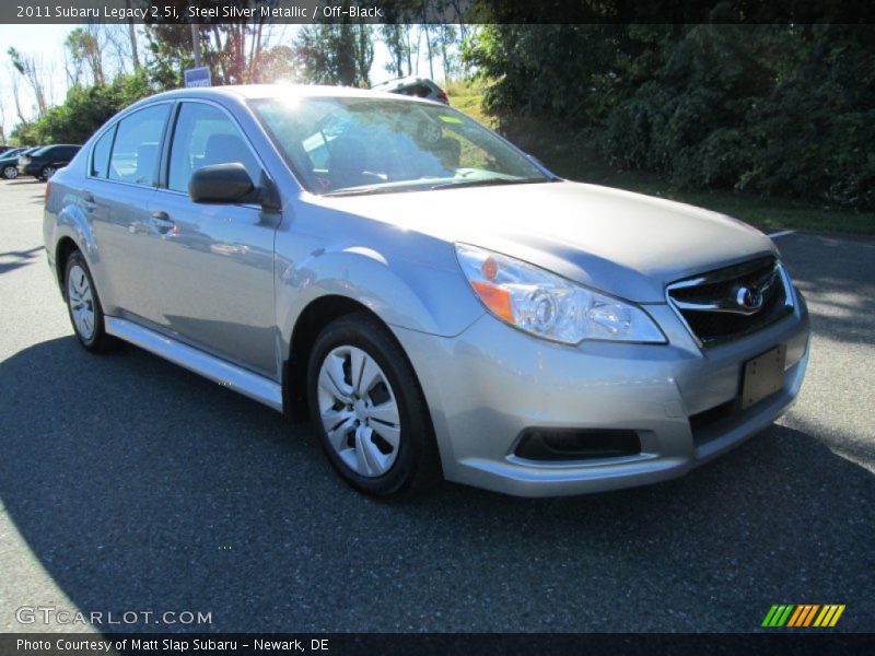 Steel Silver Metallic / Off-Black 2011 Subaru Legacy 2.5i