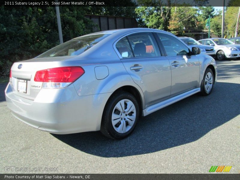 Steel Silver Metallic / Off-Black 2011 Subaru Legacy 2.5i