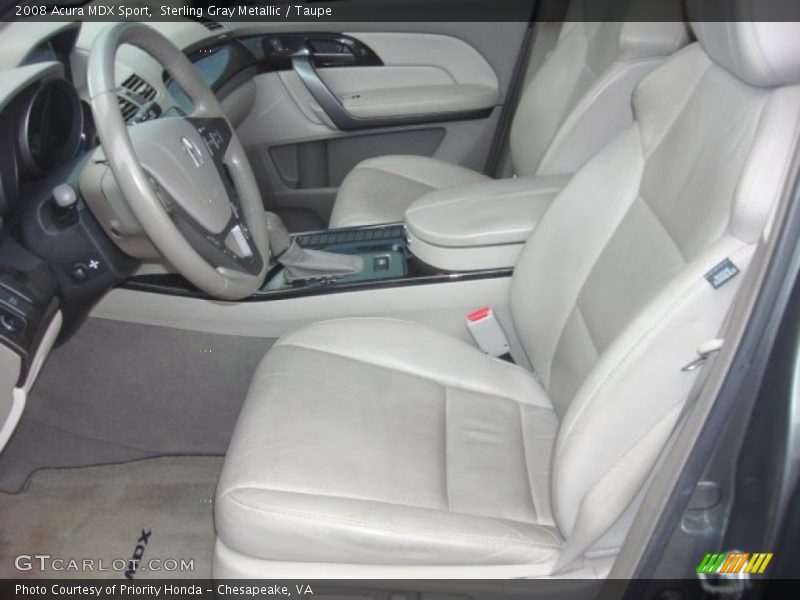 Sterling Gray Metallic / Taupe 2008 Acura MDX Sport