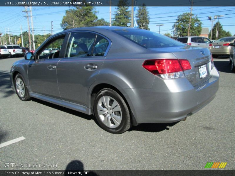 Steel Silver Metallic / Off-Black 2011 Subaru Legacy 2.5i