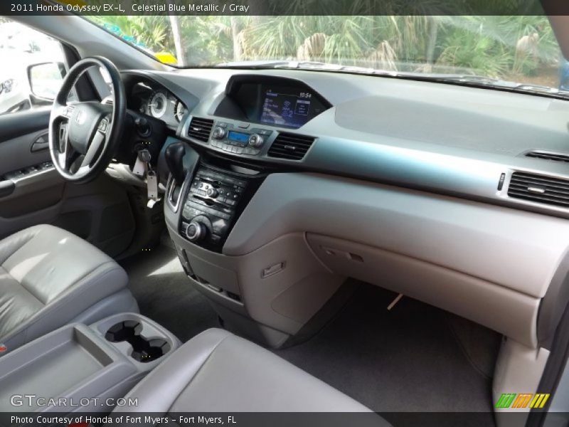 Celestial Blue Metallic / Gray 2011 Honda Odyssey EX-L
