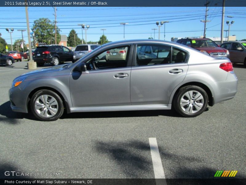 Steel Silver Metallic / Off-Black 2011 Subaru Legacy 2.5i