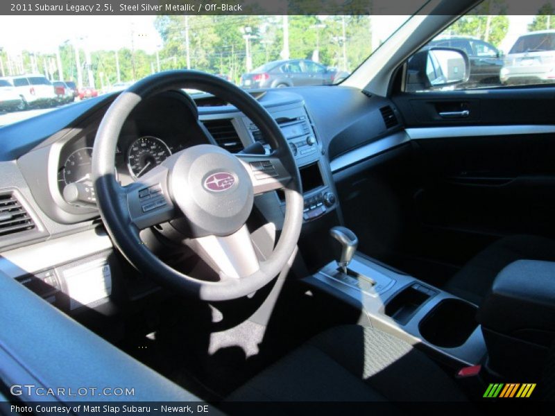 Steel Silver Metallic / Off-Black 2011 Subaru Legacy 2.5i
