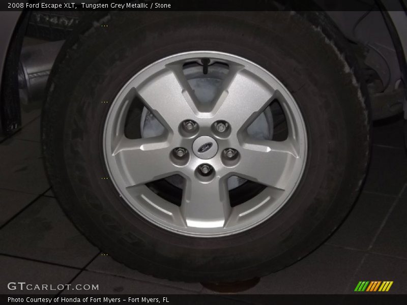 Tungsten Grey Metallic / Stone 2008 Ford Escape XLT