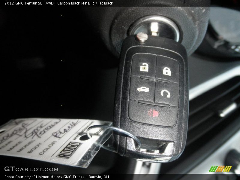 Carbon Black Metallic / Jet Black 2012 GMC Terrain SLT AWD