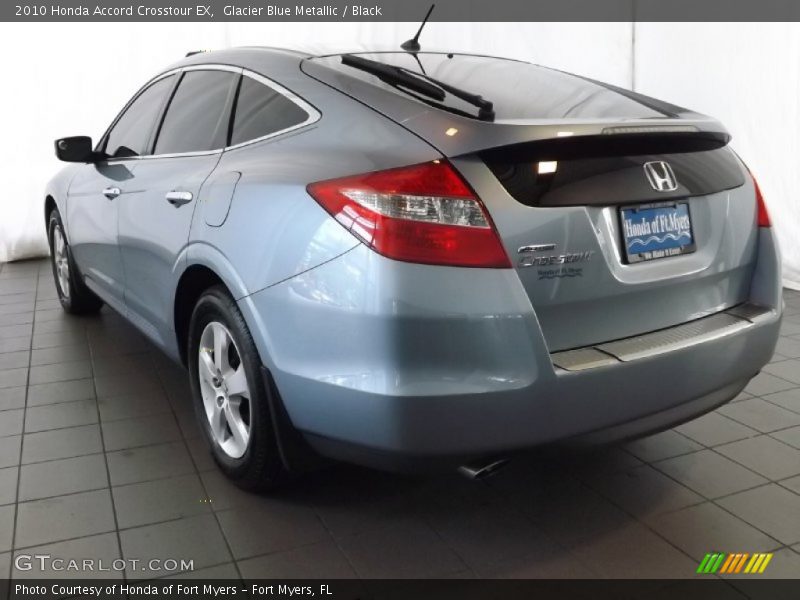 Glacier Blue Metallic / Black 2010 Honda Accord Crosstour EX