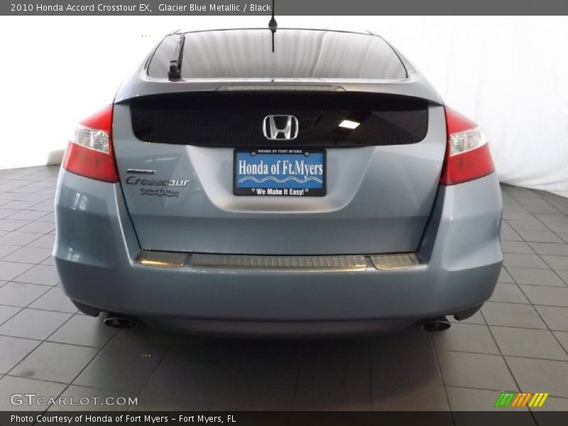 Glacier Blue Metallic / Black 2010 Honda Accord Crosstour EX