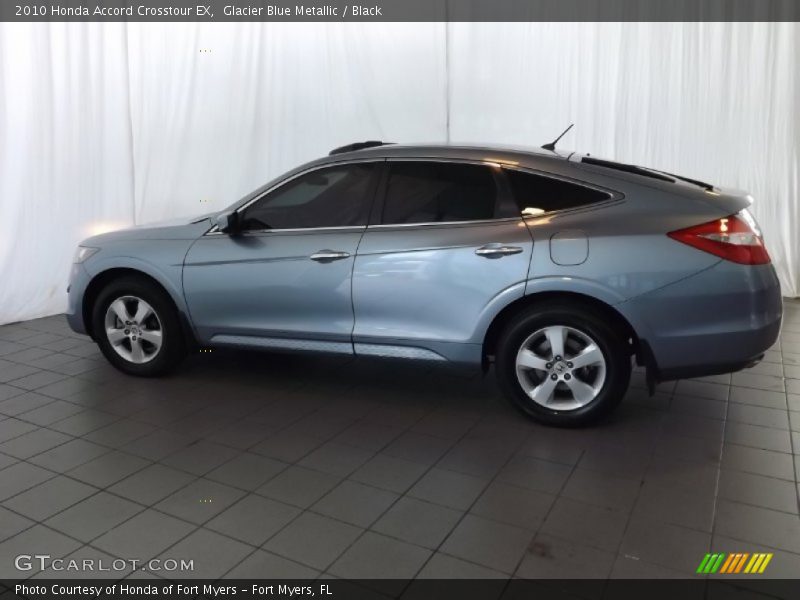 Glacier Blue Metallic / Black 2010 Honda Accord Crosstour EX