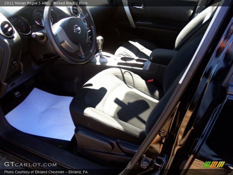 Wicked Black / Black 2011 Nissan Rogue S AWD