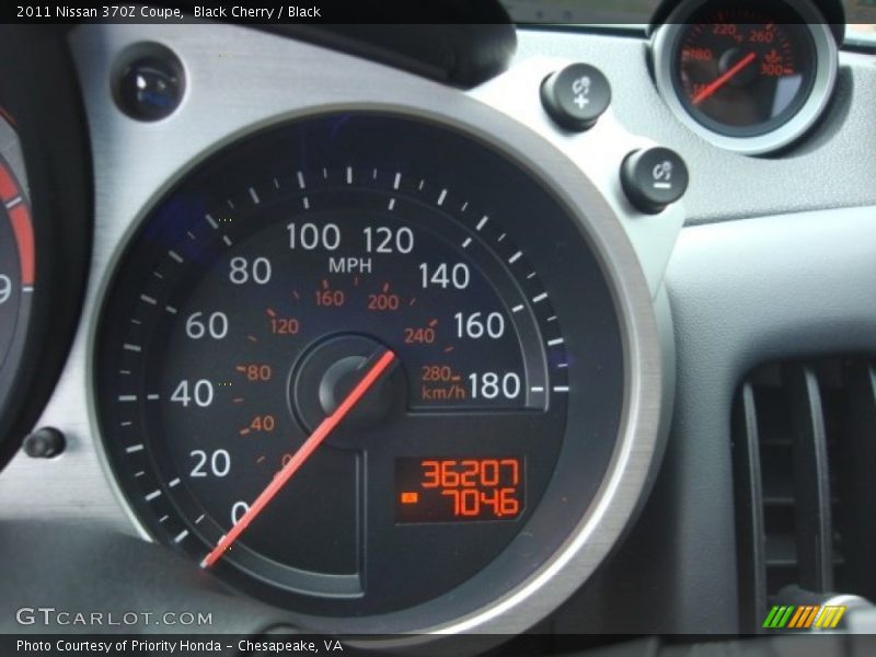 Black Cherry / Black 2011 Nissan 370Z Coupe