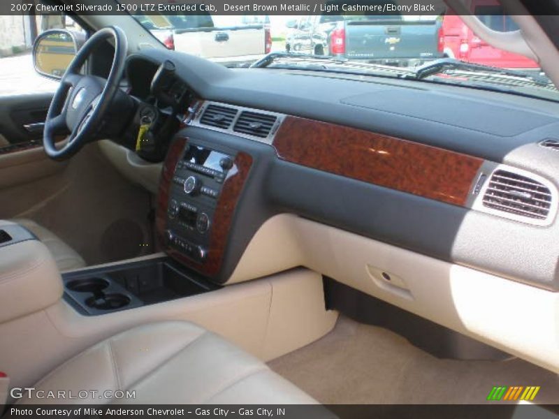 Desert Brown Metallic / Light Cashmere/Ebony Black 2007 Chevrolet Silverado 1500 LTZ Extended Cab