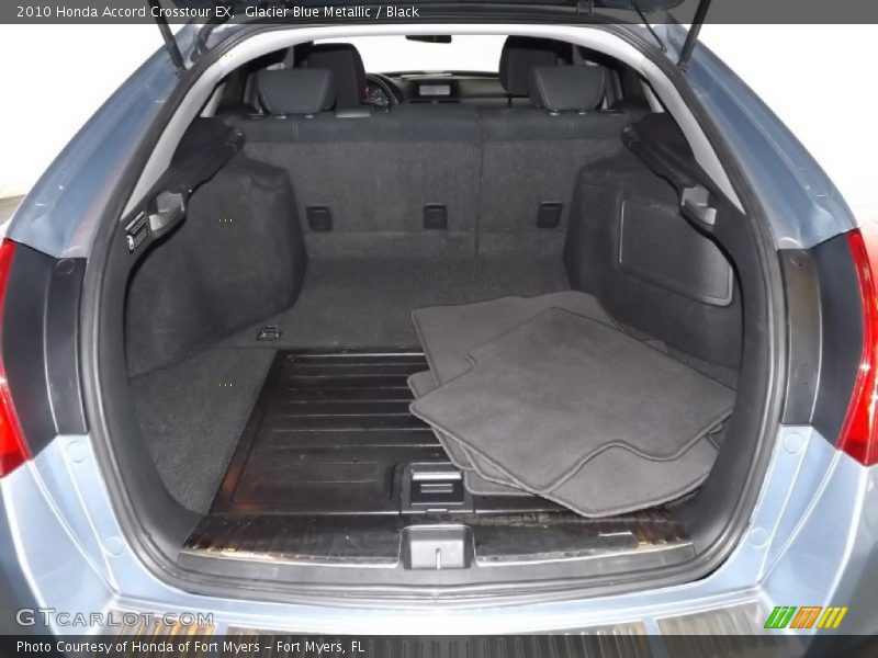 Glacier Blue Metallic / Black 2010 Honda Accord Crosstour EX