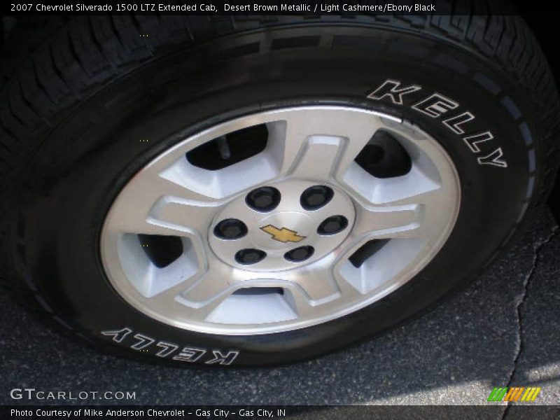 Desert Brown Metallic / Light Cashmere/Ebony Black 2007 Chevrolet Silverado 1500 LTZ Extended Cab