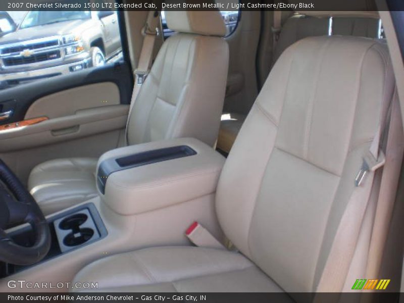 Desert Brown Metallic / Light Cashmere/Ebony Black 2007 Chevrolet Silverado 1500 LTZ Extended Cab