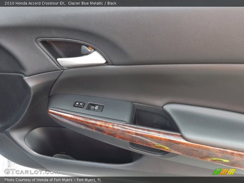 Glacier Blue Metallic / Black 2010 Honda Accord Crosstour EX