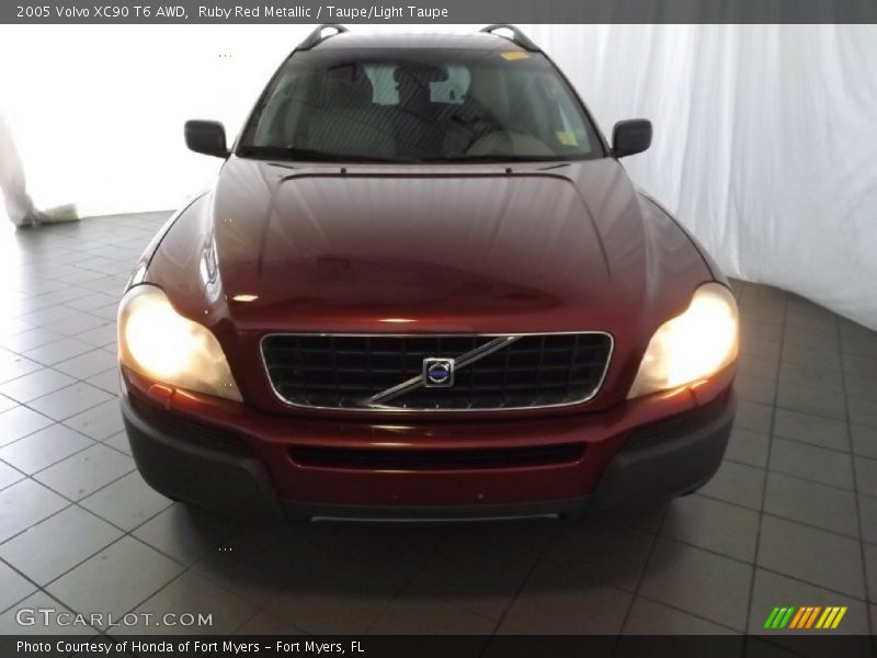 Ruby Red Metallic / Taupe/Light Taupe 2005 Volvo XC90 T6 AWD