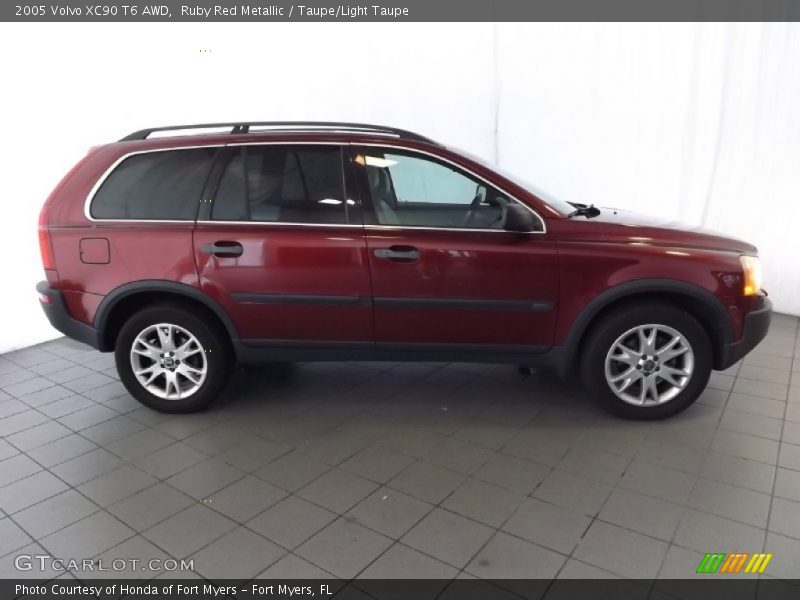 Ruby Red Metallic / Taupe/Light Taupe 2005 Volvo XC90 T6 AWD