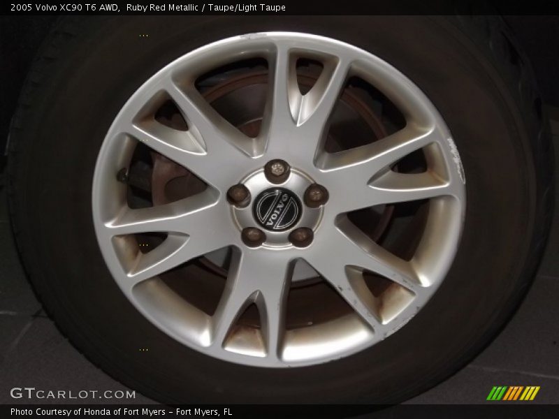 Ruby Red Metallic / Taupe/Light Taupe 2005 Volvo XC90 T6 AWD